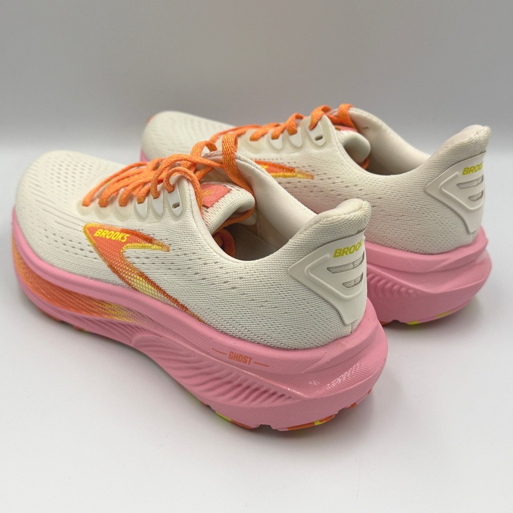 Brooks Ghost 17 Running Shoes Womens 6.5 Coconut Candy Limeade 120431 1B 236 NEW - Picture 9 of 16
